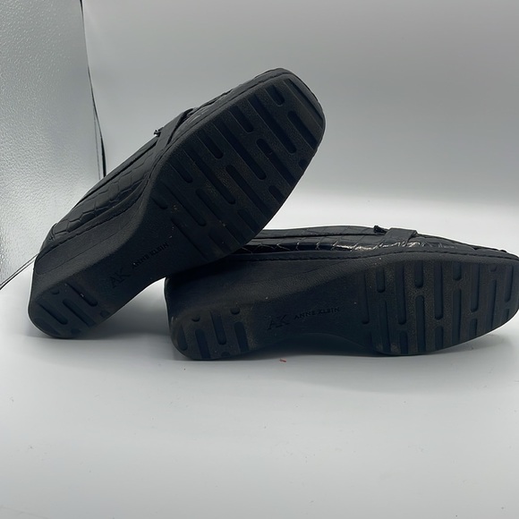 Ak Anne Klein Aklonna Vintage iflex, black croc print loafer, size 7.5 - Picture 6 of 6